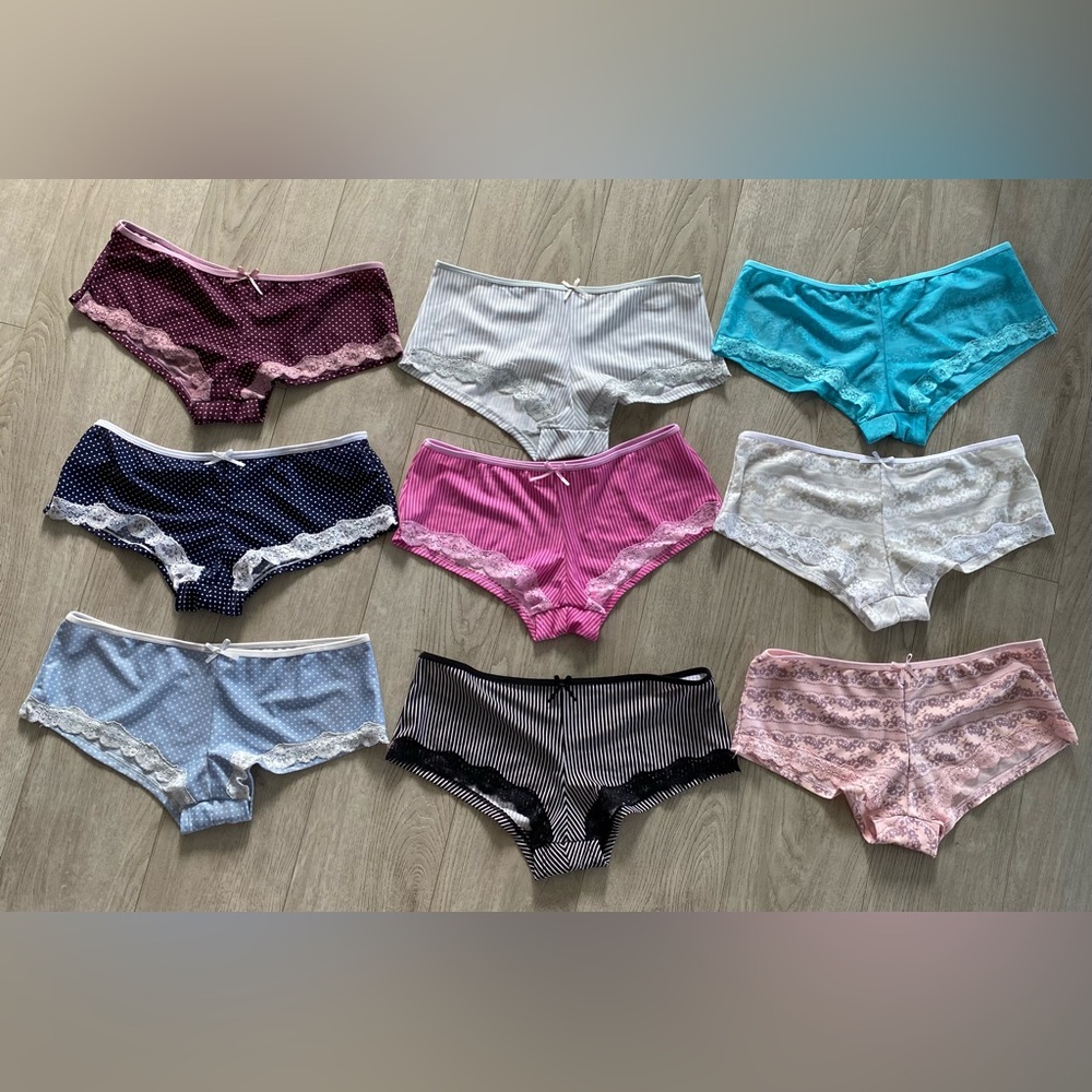 Bundle Women's Lace Trim Boyshorts